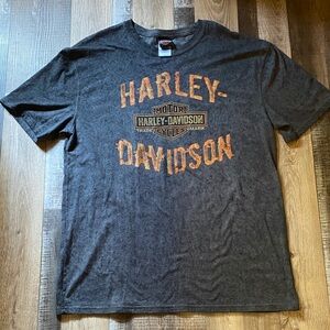 Harley-Davidson Charcoal and Orange Tee